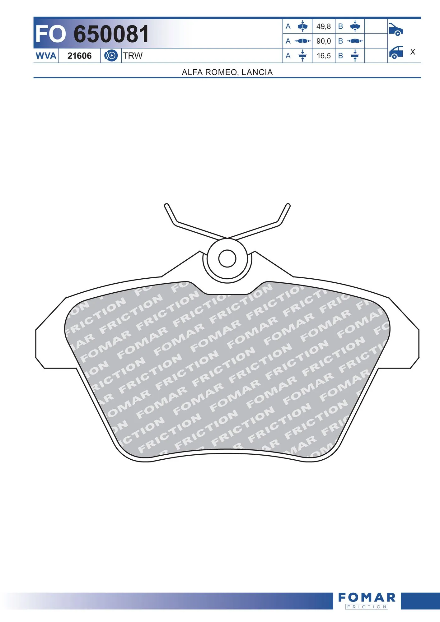 Brake Pad Set, disc brake